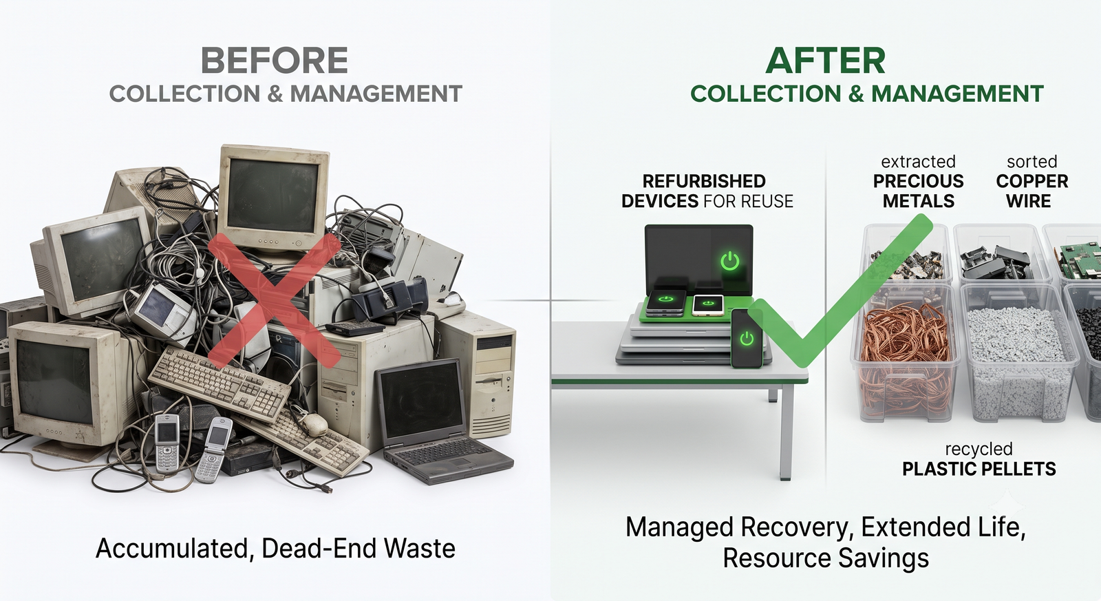E-Waste Circuit Boards and Computer Parts Collection